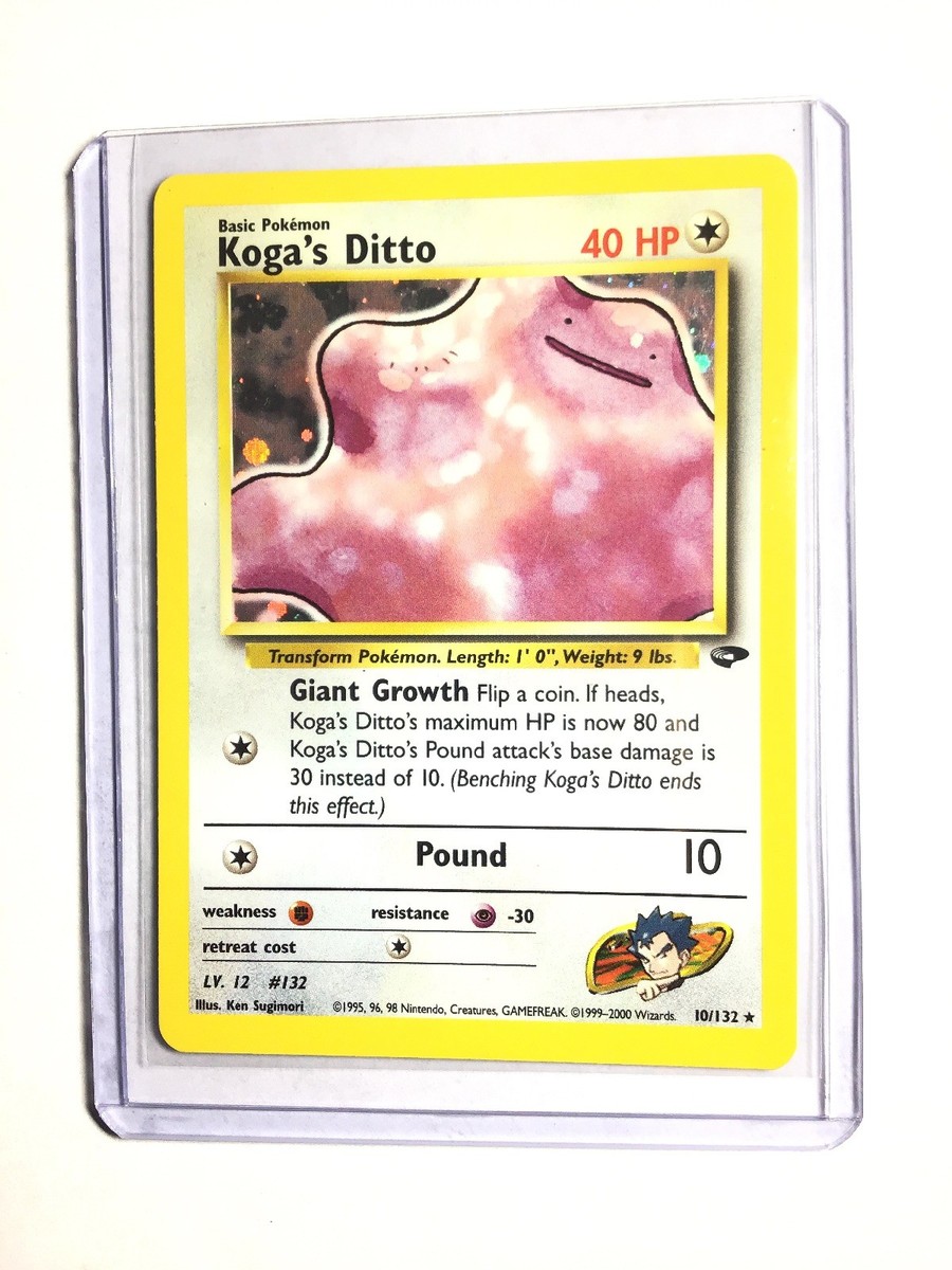 2000 Koga's Ditto Gym Challenge: 1st Edition 10/132 Holo CGC
