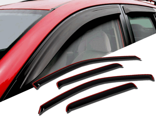 4pcs JDM In-Channel Rain Guard Deflector For Volkswagen Passat B6 2006-2011 - Bild 2 von 5
