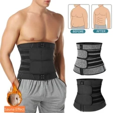 Waist Trainer Cincher Trimmer Sweat Belt Slim Body Shaper Shapewear Plus Size US