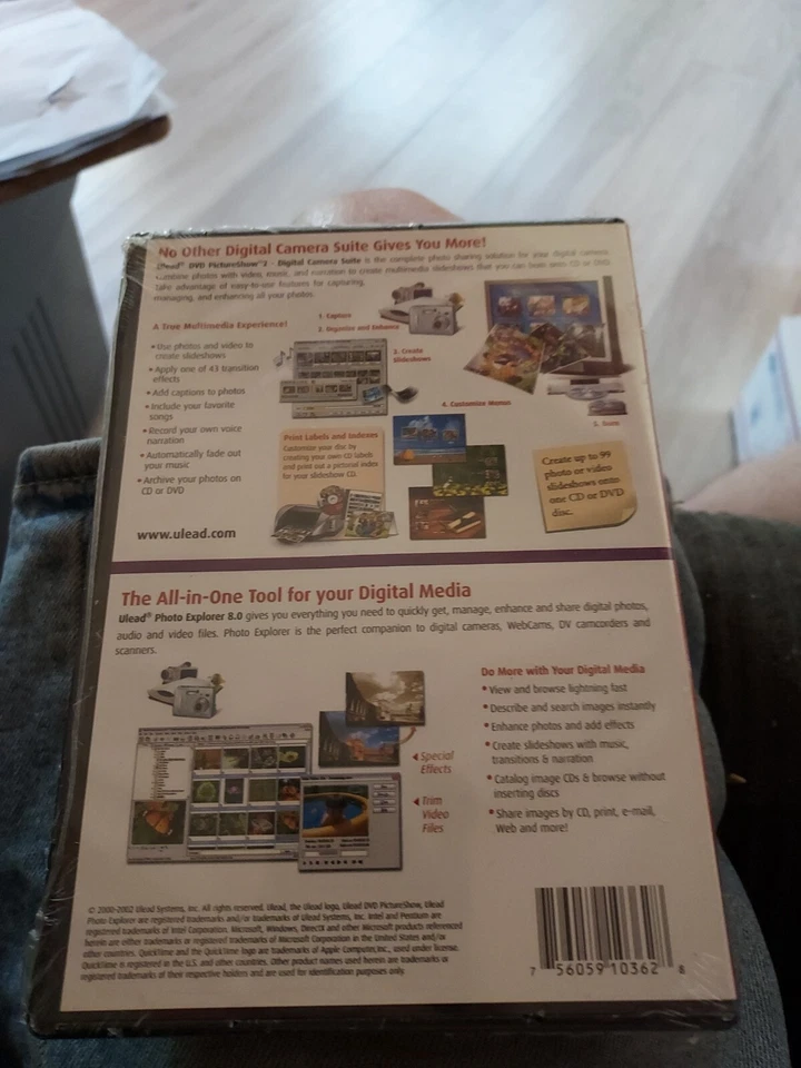 Ulead DVD PictureShow 2 / Photo Explorer 8 for Windows - 2 Pack BRAND NEW SEALED - Image 2 of 2