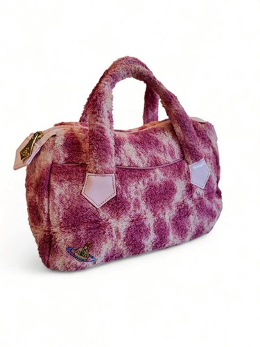Vivienne Westwood Pink Tie Dye Terry Cloth Handbag Y2K Mini Bag Orb Logo Rare
