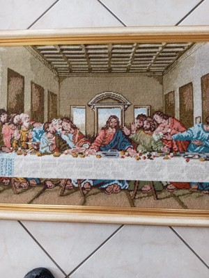 Gobelin: Das Letzte Abendmahl Von Leonardo Da Vinci 95 cm X 56cm