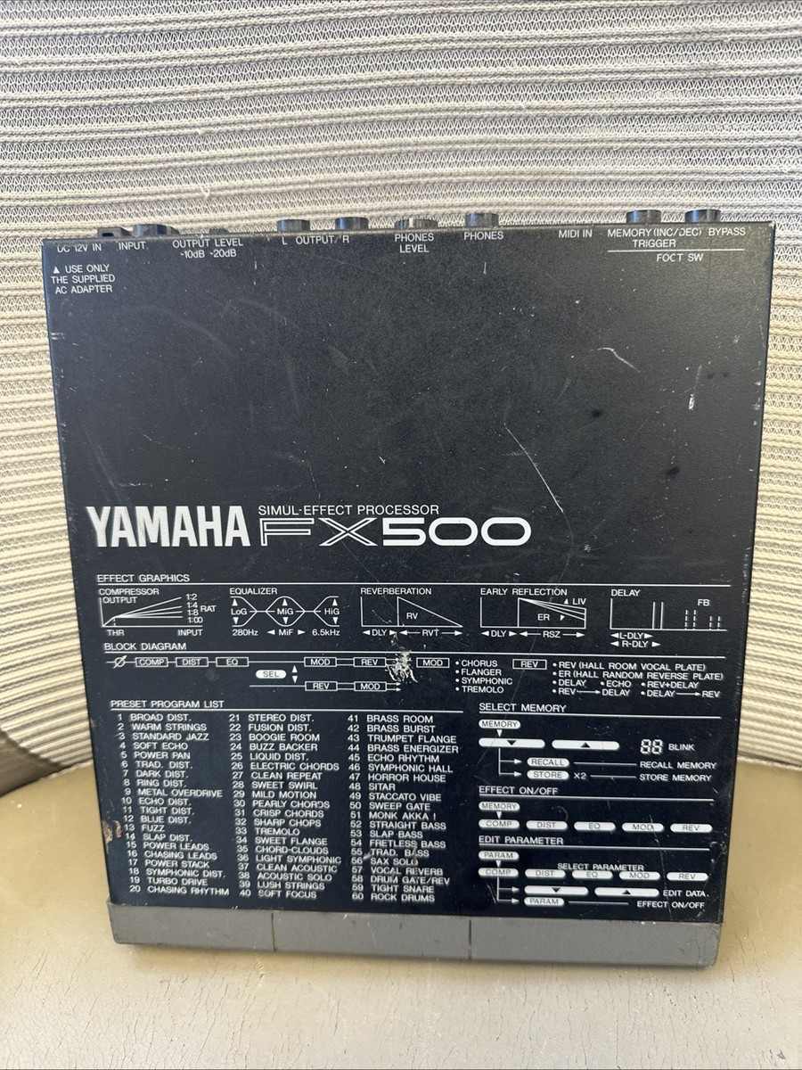 Yamaha FX500 サイマル・エフェクト・プロセッサー Yamaha FX500 Simul Effect Processor Multi Efects Made In