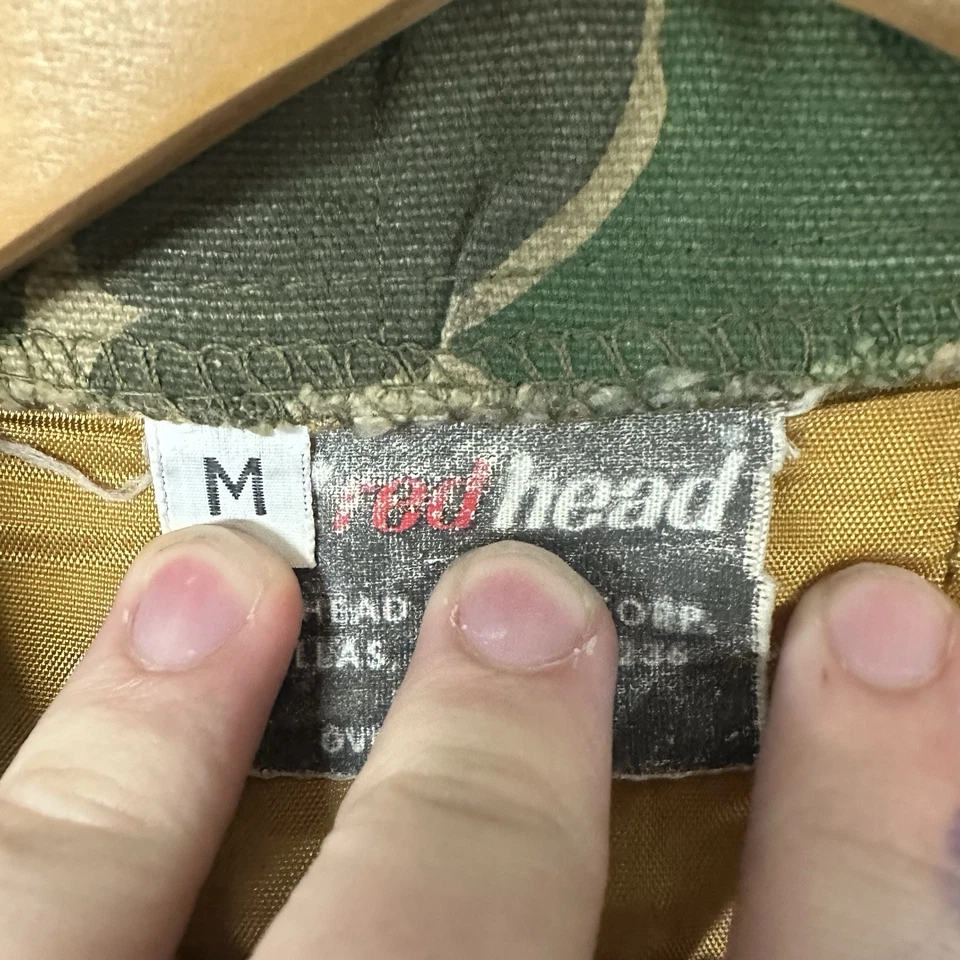 Vintage RedHead Coveralls Mens Medium Regular Camo Hunting Outdoor Made USA 90s - Image 3 of 3