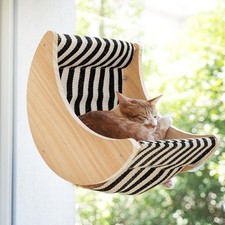 Window Cat Beds Perches Moon Shelves Strong Suction Cups Seat Stripe Hammock