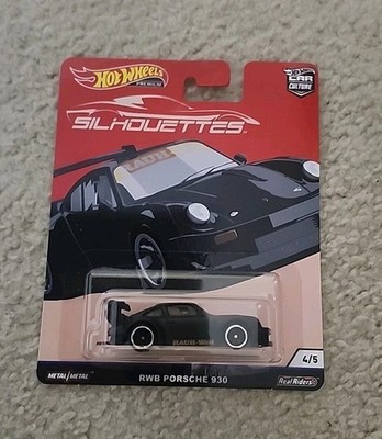 Hot Wheels RWB Porsche 930 Black Car Culture Premium Silhouettes