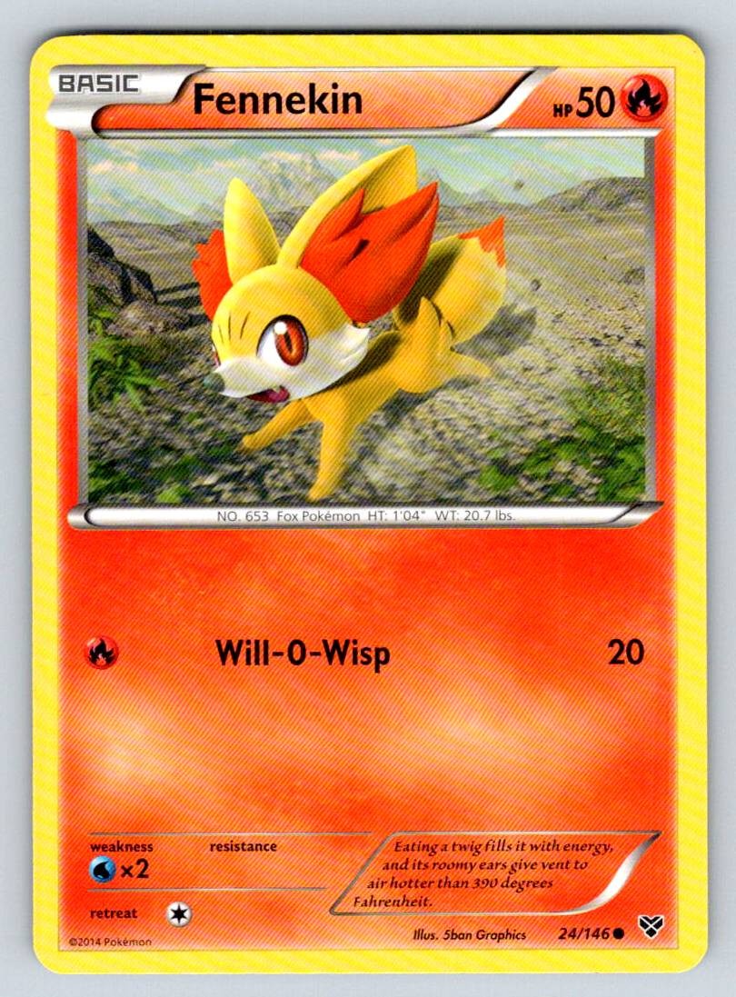 Normal Fennekin 24/146 XY Base Set
