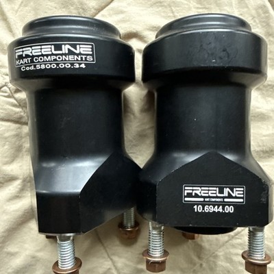 Freeline  pair black 40 mm x 100 rear hubs NEW set of 2