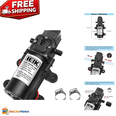 #ad High Pressure 12V Diaphragm Pump 5LPM Water Flow for Marine amp; RV Applications $33.74