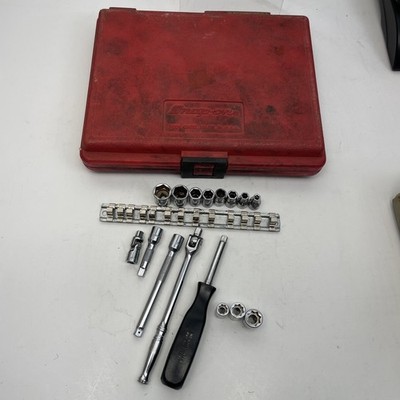 Snap-on 1/4'' Drive partial Set in PB24 Case U.S.A. Incomplete Please READ Look