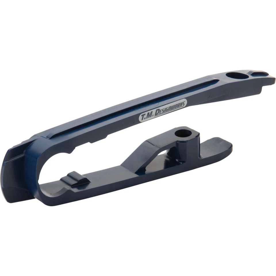 T.M. Deslizante de cadena Designworks Husqvarna azul oscuro para Husqvarna Te 125 2014-2016 Foto 3 de 4