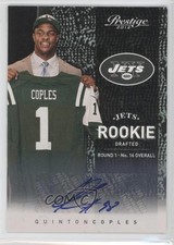 2012 Playoff Prestige Rookie Variation Signatures Quinton Coples #205 Auto 1n0