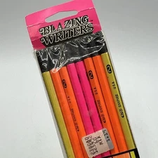 8 Vtg 80s 90s Empire Berol Blazing Writers No 2 Lead Pencils Neon Colors NOS