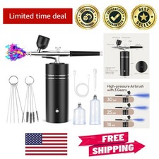 30PSI Airbrush Painting Kit with 3 Cups - Rechargeable, Lightweight  Portable