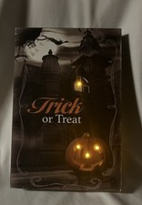 Halloween  Haunted House   Pumpkin Lights Up Hanging Sign   Trick Or Treat  