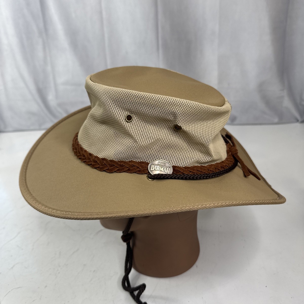 Barmah Hats Canvas Drover Hat 
1057 cream Canvas Drover — All Barmah Hats & Products | Leather  main image 2