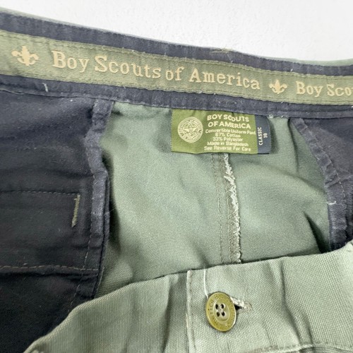 Pantalones Cortos BSA Boy Scouts Of America Para Hombre Talla 38 Verde Bolsillos Carga - Imagen 3 de 9
