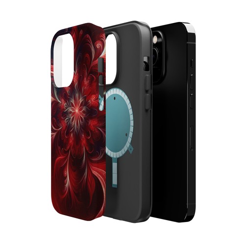Floral Magnetic Tough Case, Stylish Phone Cover, Unique Gift, Protective Case - 第 75/129 張圖片