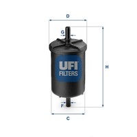 Ufi Kraftstofffilter 31.948.00 Filtereinsatz FüR Opel Renault Peugeot Fiat Clio