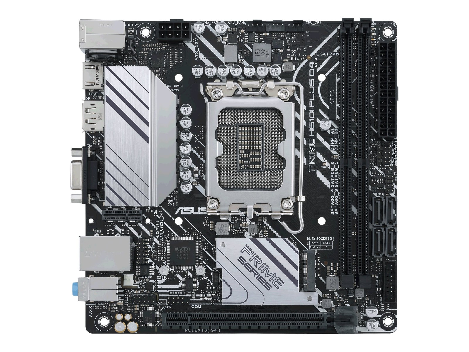 ASUS PRIME H610I-PLUS D4-CSM Intel LGA 1700 Intel® Celeron® 90MB1B20-M0EAYC