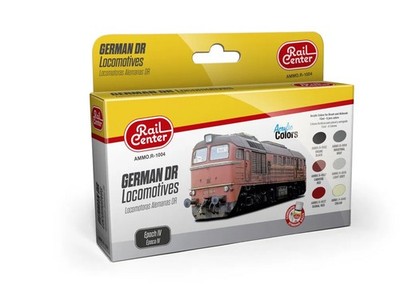AMMO Railcenter Farb-Set 1004 Deutsche DR-Lokomotiven Epoche IV Noch 4601004 Neu