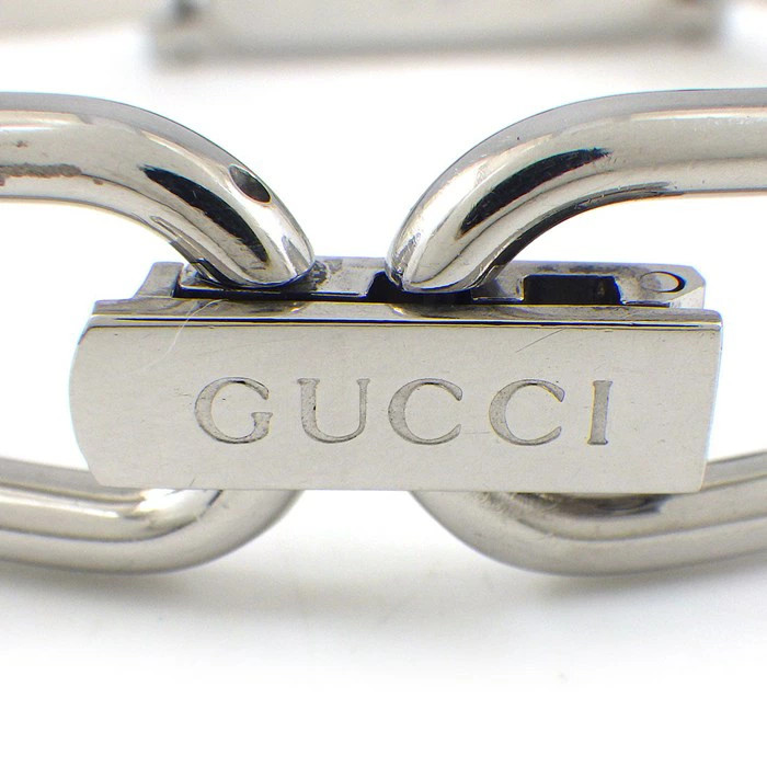 Gucci Rectangular Bangle Watch Pink Shell Dial 15… - image 5