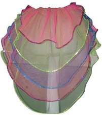      Multi sequin bustle burlesque tulle tutu skirt neon rainbow custom peacock