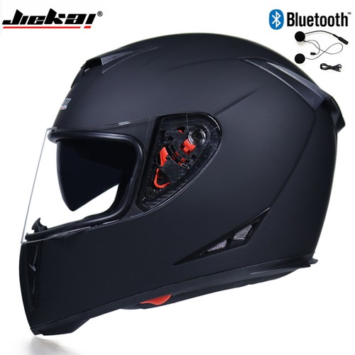Bluetooth Full Face Motorcycle Helmet Double Lens Bike Bicycle Crash Helmet DOT - Foto 11 di 60