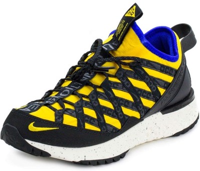 Nike ACG React Terra Gobe Sneakers Yellow Black Sz 8.5 Shoes