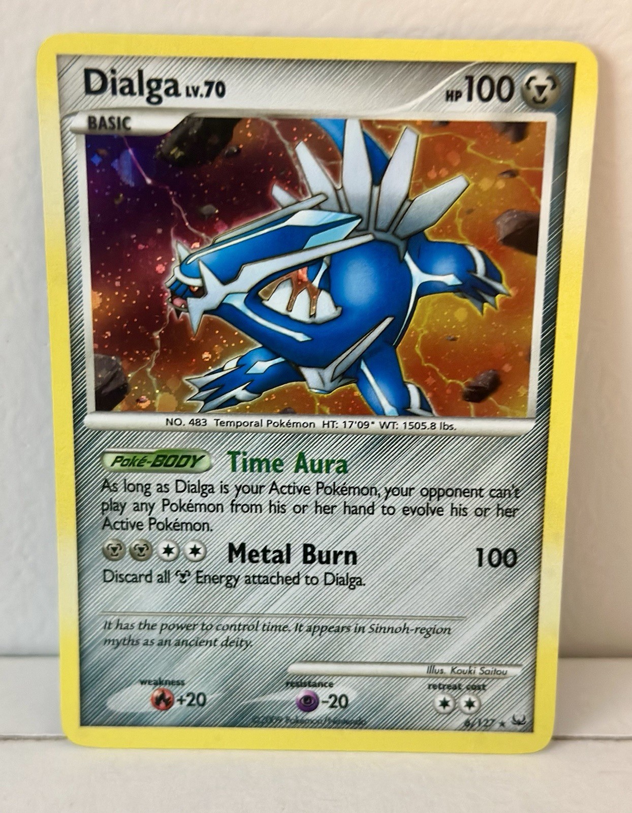 Pokemon Dialga 6/127 Holo Rare Platinum Base Set | Mint/NM Condition