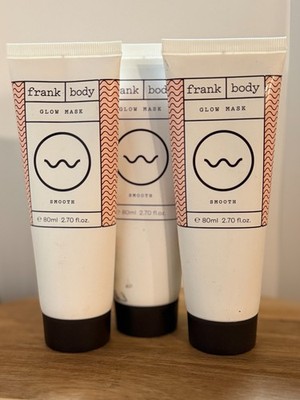 Frank Body Glow Smooth Mask 80ml 2.70 Oz-SEALED Lot of 3