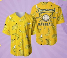 New Savannah Bananas Jersey Yellow Funny Baseball Sports TMB5224