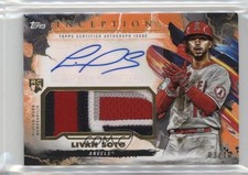 2023 Topps Inception Orange /10 Livan Soto Liván #IAP-LS Patch Auto 10vb