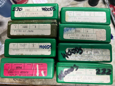 RCBS reloading die 9  set of die your choice of 1 set