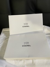 2 Pouch of CHANEL Black  Ultra Le Teint  Velour - Zip Cosmetic Clutch Pouch