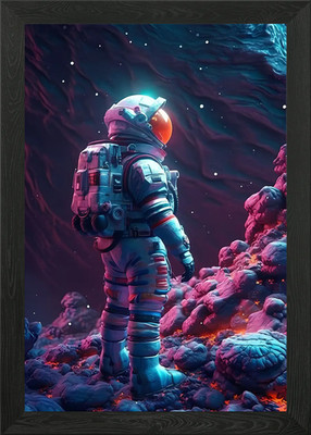 Discover Alien Worlds Framed Wall Art Poster Canvas Print Picture