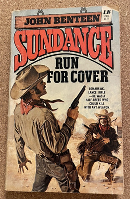 1976 Sundance Run For Cover John Benteen Vintage Western Paperback Leisure Books