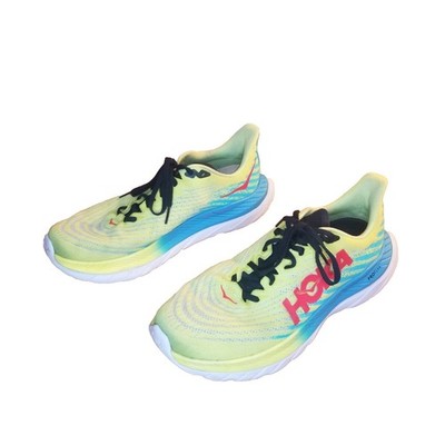 Hoka One One Mach 5 Men Size 9.5 Evening Primrose Scuba Blue Running 1127893EPSB