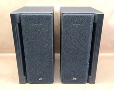 JVC Speakers SP-MX50BK Black Bookshelf Pair 50W Labyrinth Aero Port Super Woofer