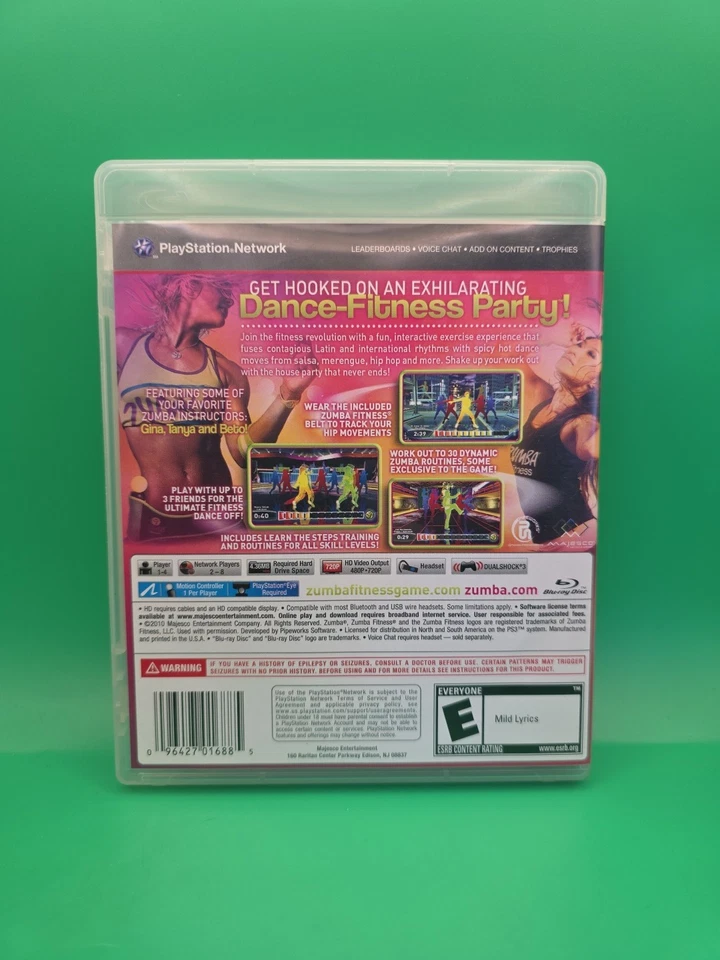 Zumba Fitness - Sony PS3 - W Manual  - Very Good Condition - Image 3 of 3