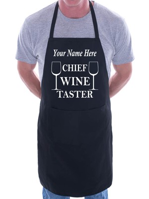  Personalisieren Sie diese Schürze Chef Weinprobe beliebiger Name hier BBQ Kochschürze