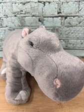 Wild Republic Plush Gray Hippo Hippopotamus 12  Stuffed Animal Safari Wildlife