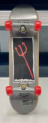 #ad Vintage Tech Deck World Industries E Z Wider Red Devil Pitchfork 96mm Used $37.50
