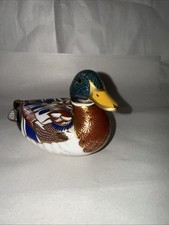 Royal Crown Derby Paperweight Imari Mallard Duck