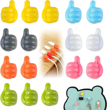 10Pcs Self Adhesive Wall Decoration Hook Creative Silicone Thumb Key Hanger Hook