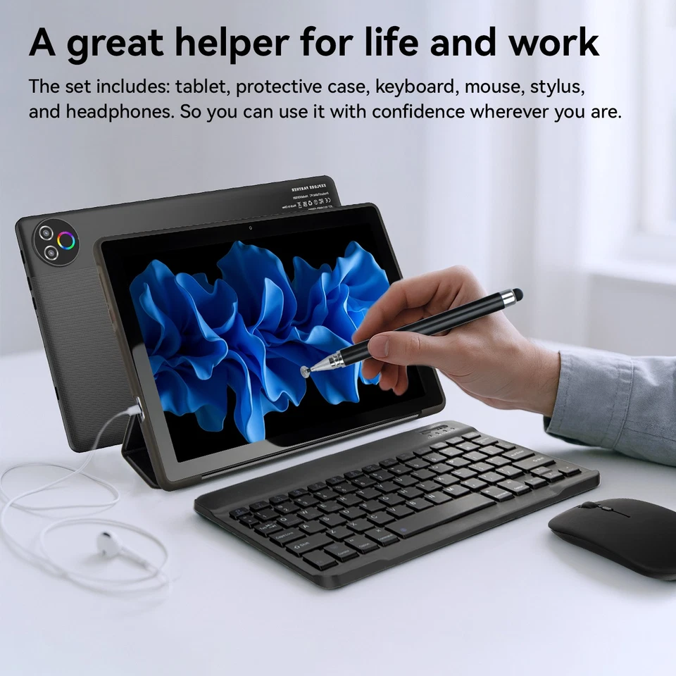 Android 15 Tablet 10 Inch 20GB+64GB (1TB TF) IPS WiFi 5000mAh 6-Core 2025 NEW - Image 2 of 4