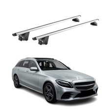 Dachträger für Mercedes C Klasse S205 Kombi 2015-2021 100kg Alu Silber 2tlg ABE Dachträger für Mercedes C Klasse S205 Kombi 2015-2021 100kg Alu Silber 2tlg ABE
