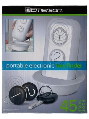 Emerson Portable Electronic Key Finder 45 Ft Range Wireless Lost Car Key Tracker