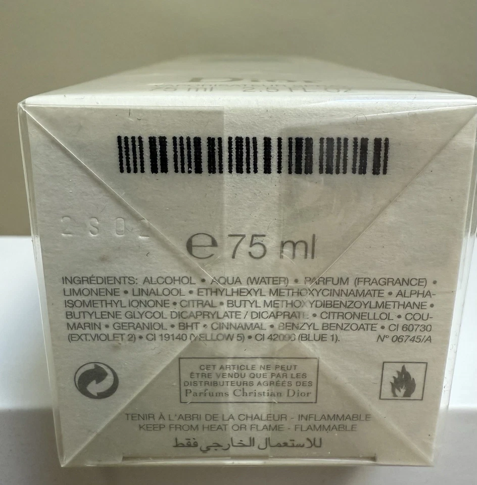 ESCALE A PARATI by DIOR 75 ml/ 2.5 oz EDT Spray New sealed batch #2S02 - Изображение 4 из 4