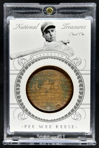 2015 Panini National Treasures Pee Wee Reese Bat Knobs #1/1 Dodgers